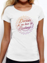 T-shirt femme "Demain je me lève de bonheur"