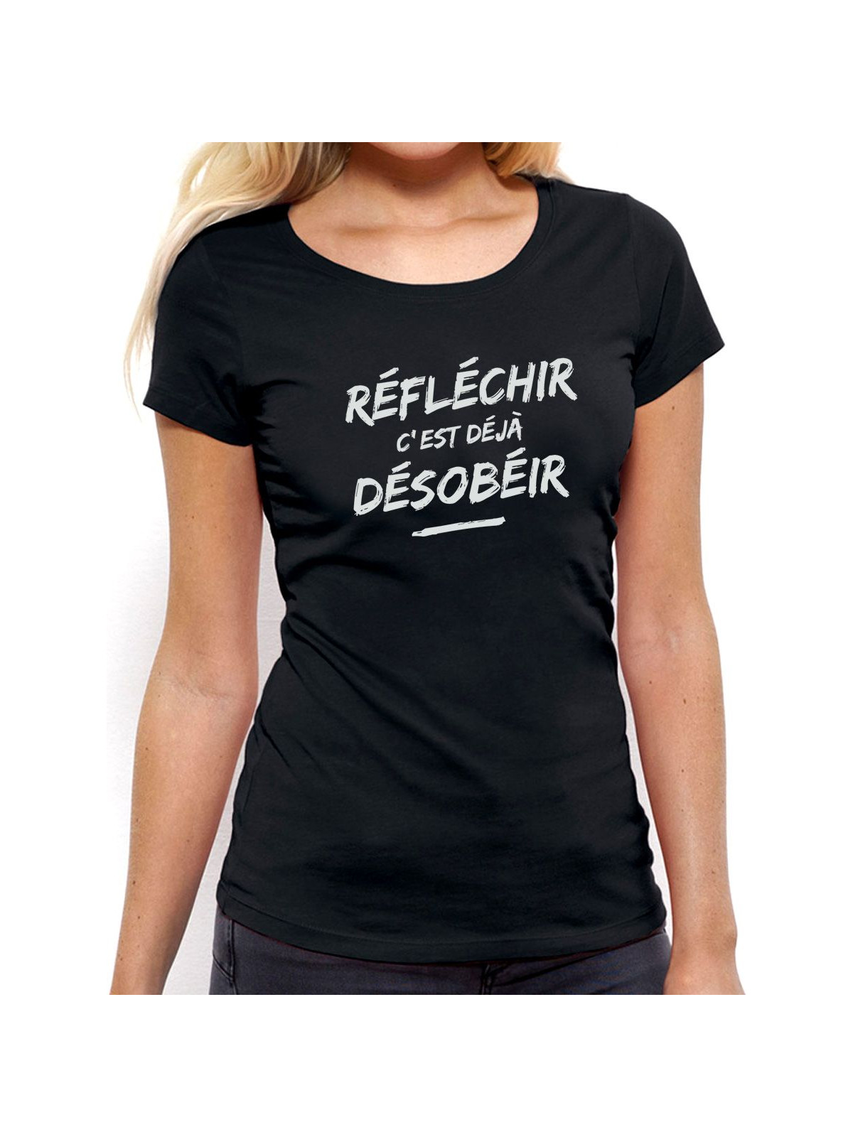 T-shirt femme "Reflechir"